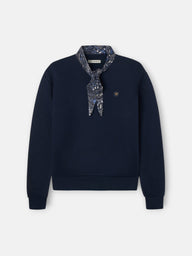 Sudadera woman pañuelo azul marino
