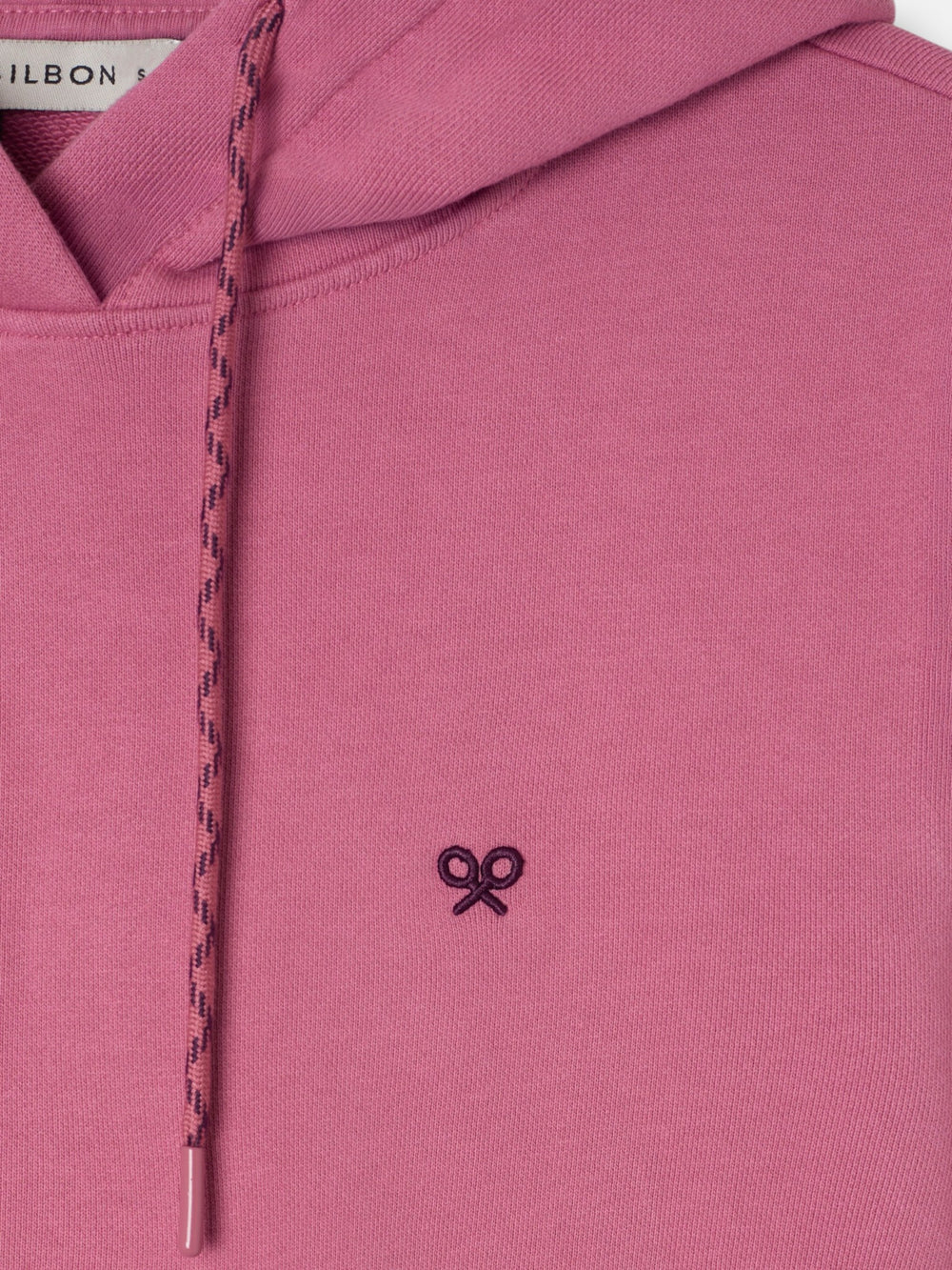 Sudadera woman capucha silbon rebel rosa