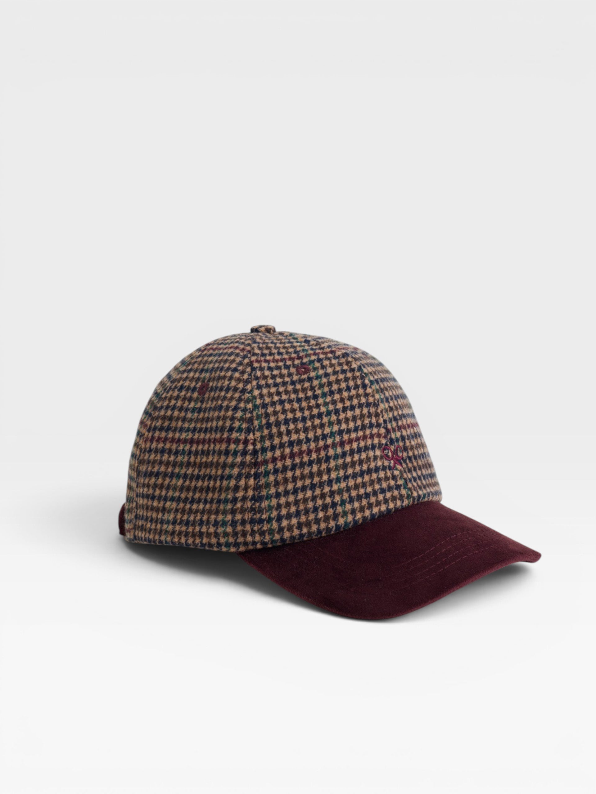 Casquette Silbon à carreaux multicolores