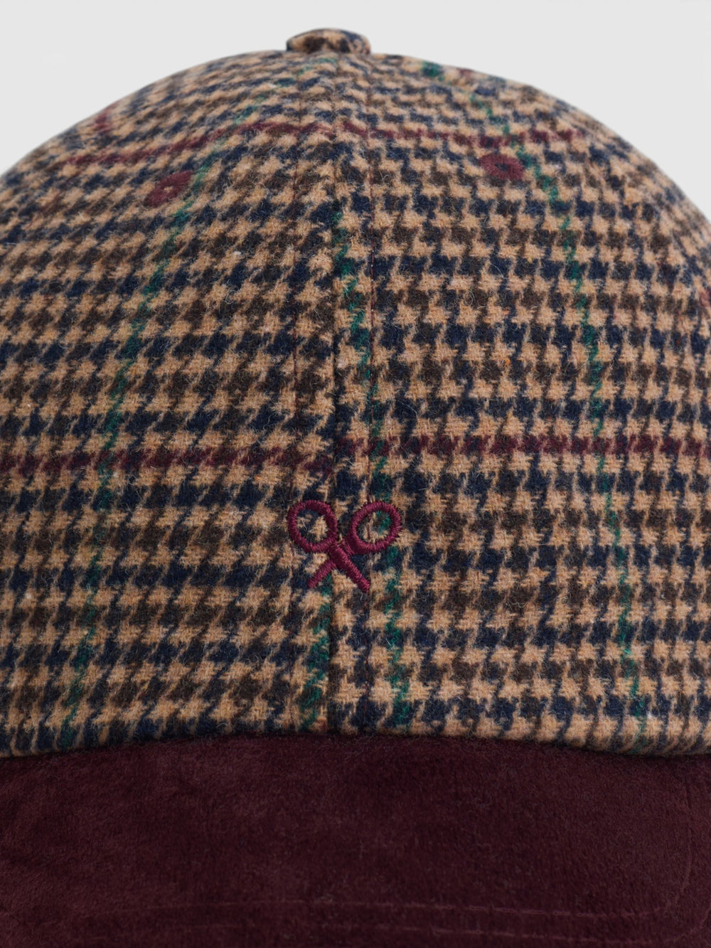 Gorra silbon cuadros multicolor
