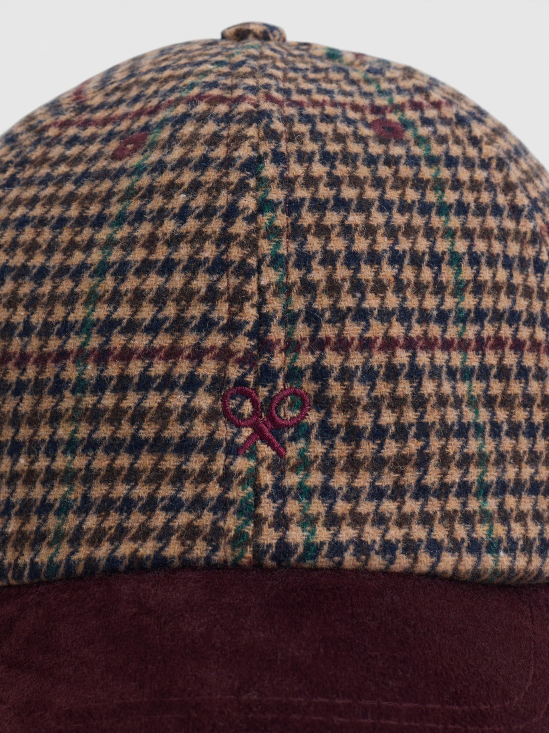Casquette Silbon à carreaux multicolores