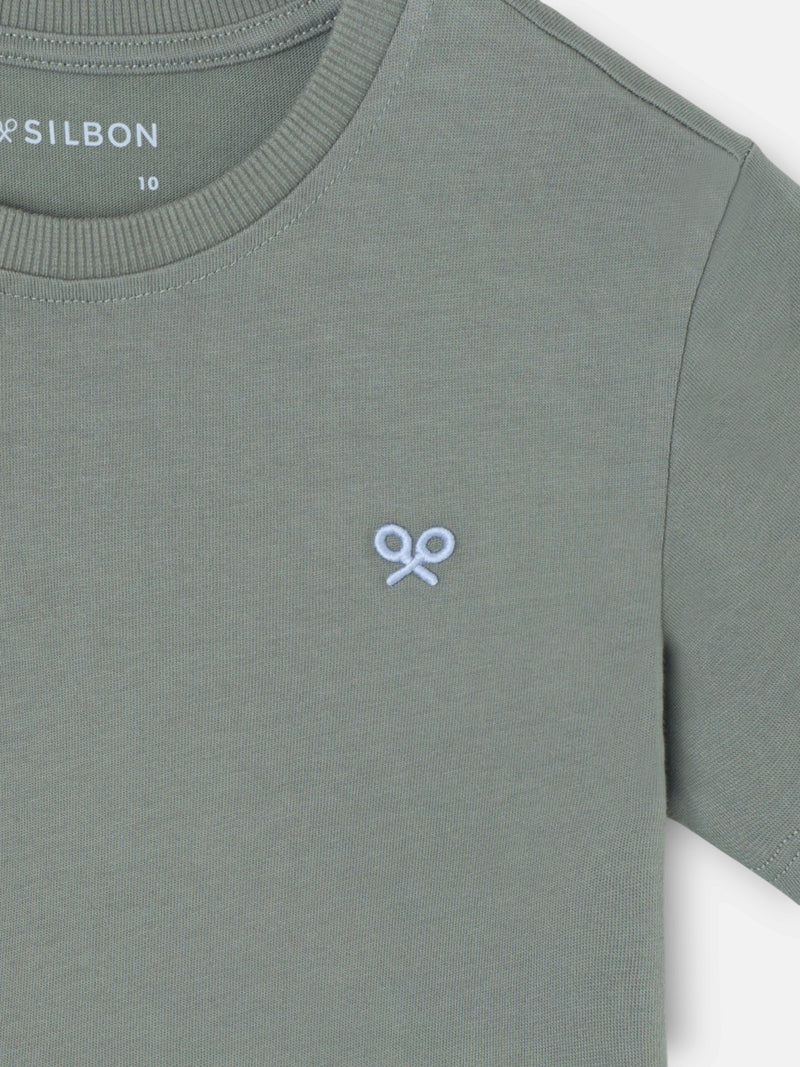Camiseta kids minilogo verde