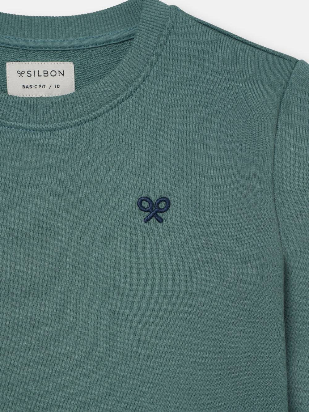 Sudadera kids minilogo verde oscuro