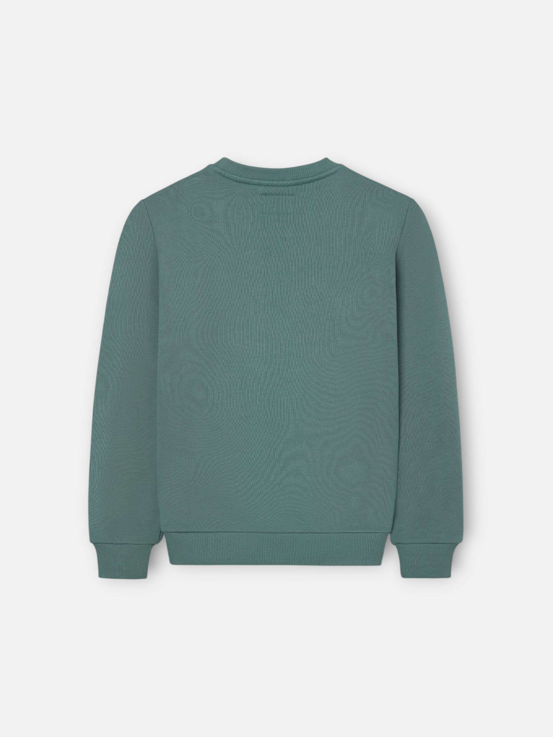 Sudadera kids minilogo verde oscuro