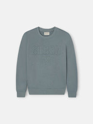 Sudadera kids silbon patch verde oscuro