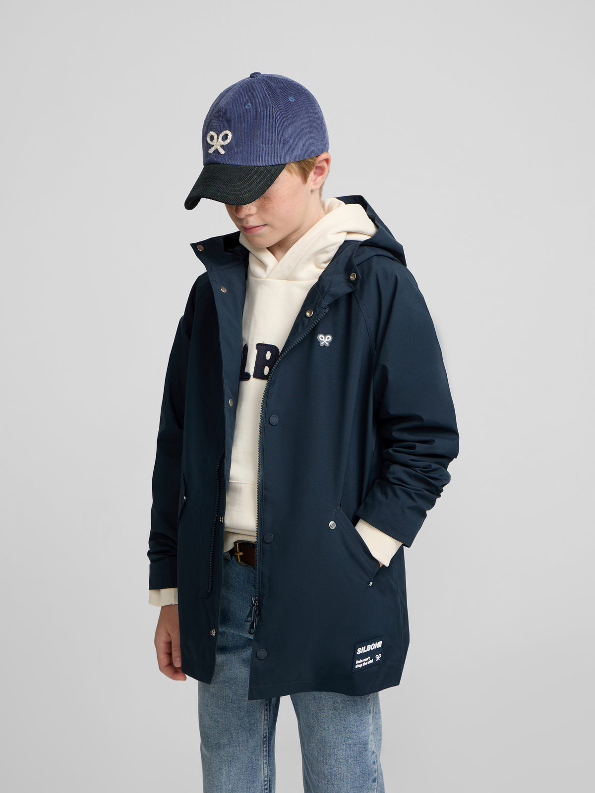 Coupe-vent enfant bleu marine