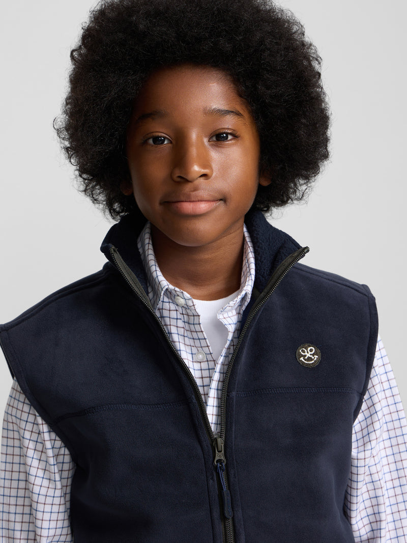 Chaleco polar kids smile azul marino