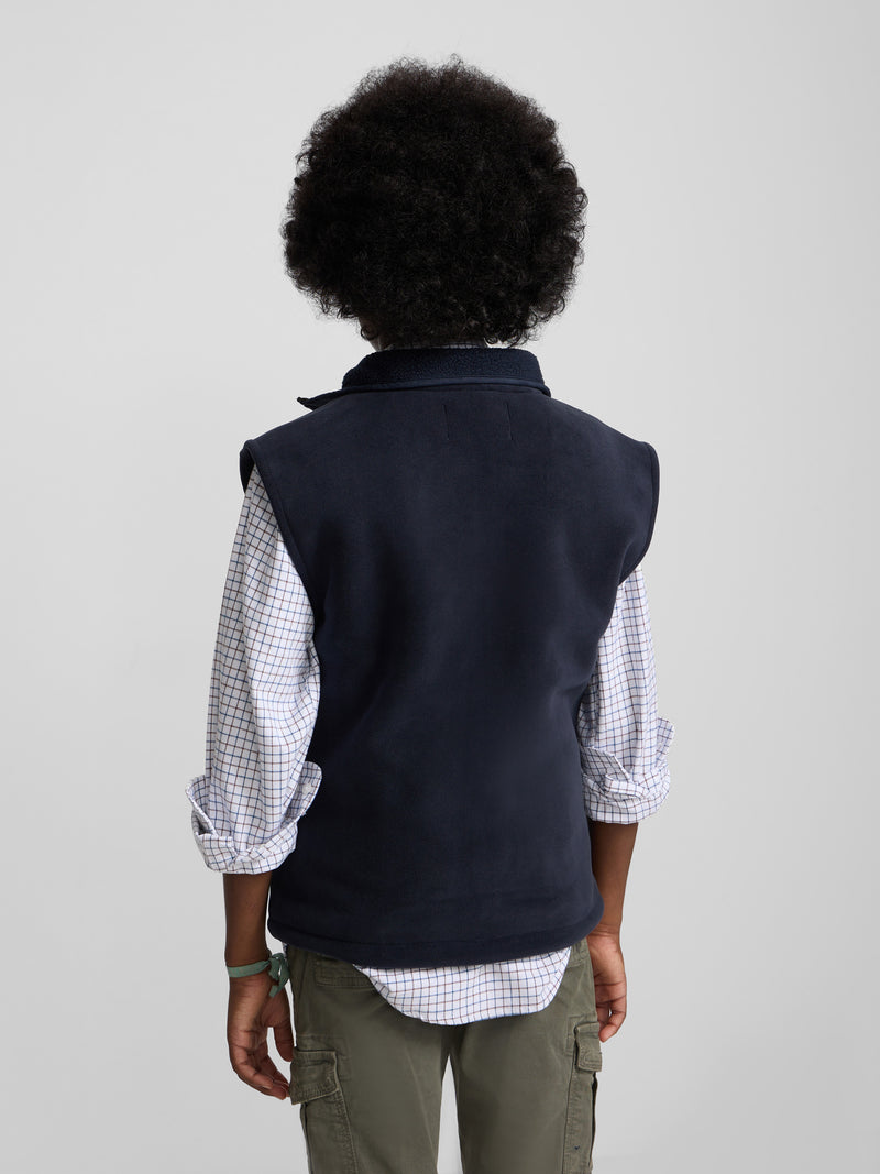 Chaleco polar kids smile azul marino