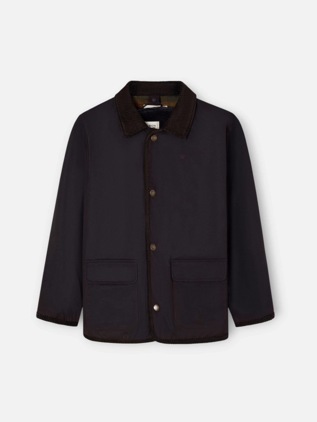 Manteau enfant ciré bleu marron