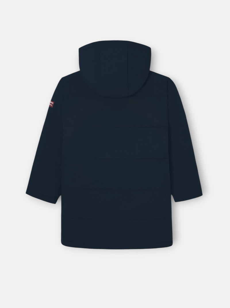 Abrigo largo acolchado kids reversible bicolor