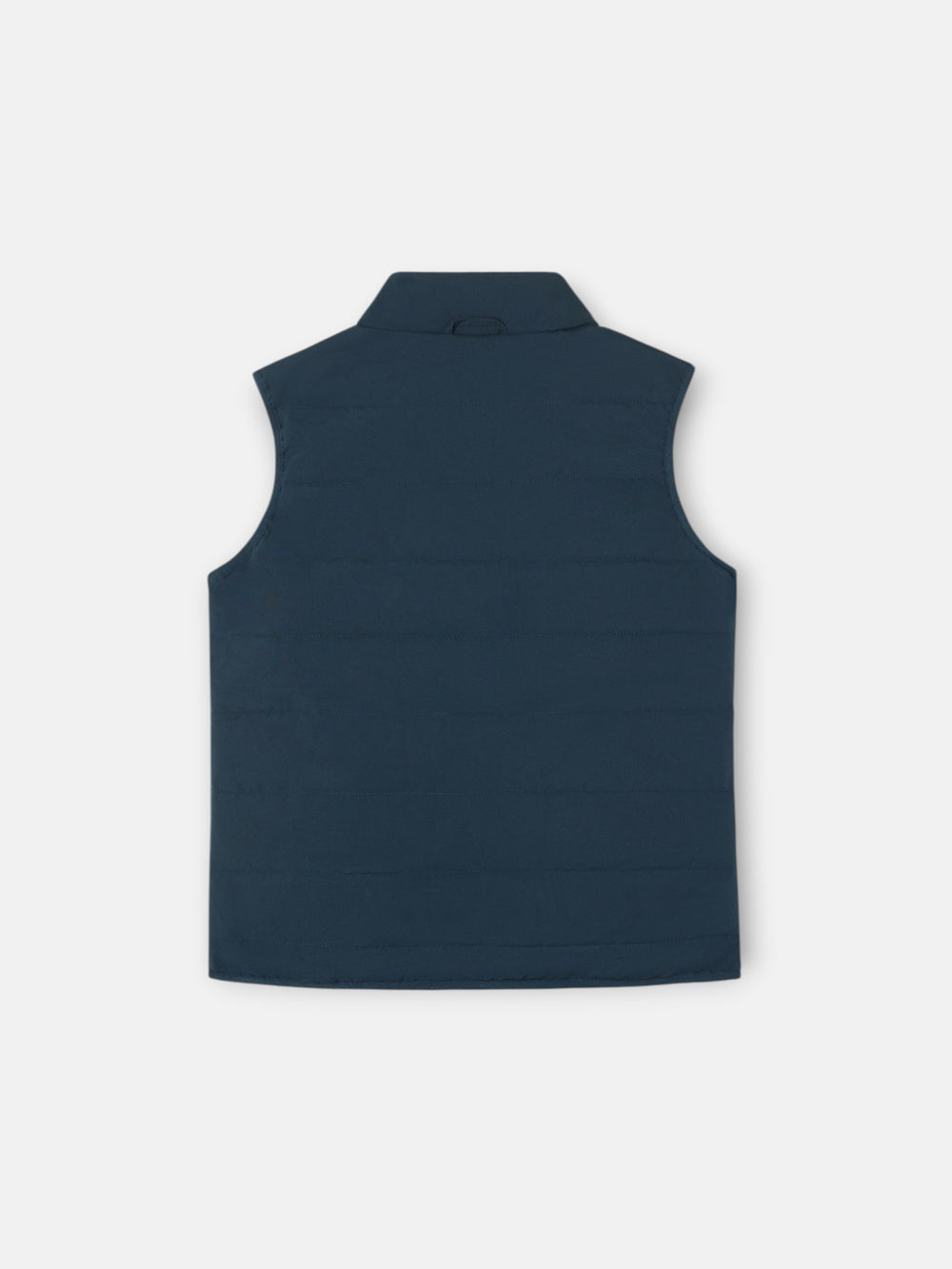 Kids reversible vest with navy green pockets
