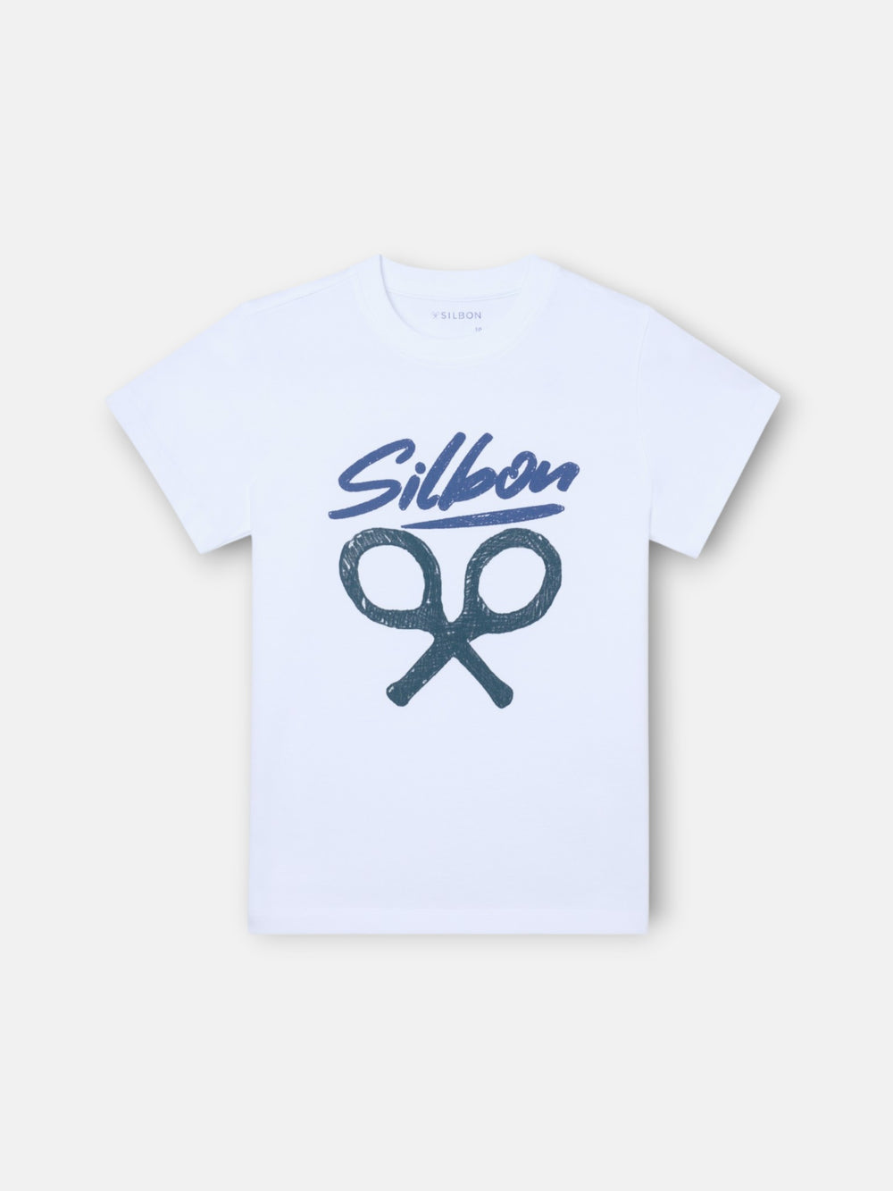 Silbon kids white graphic t-shirt
