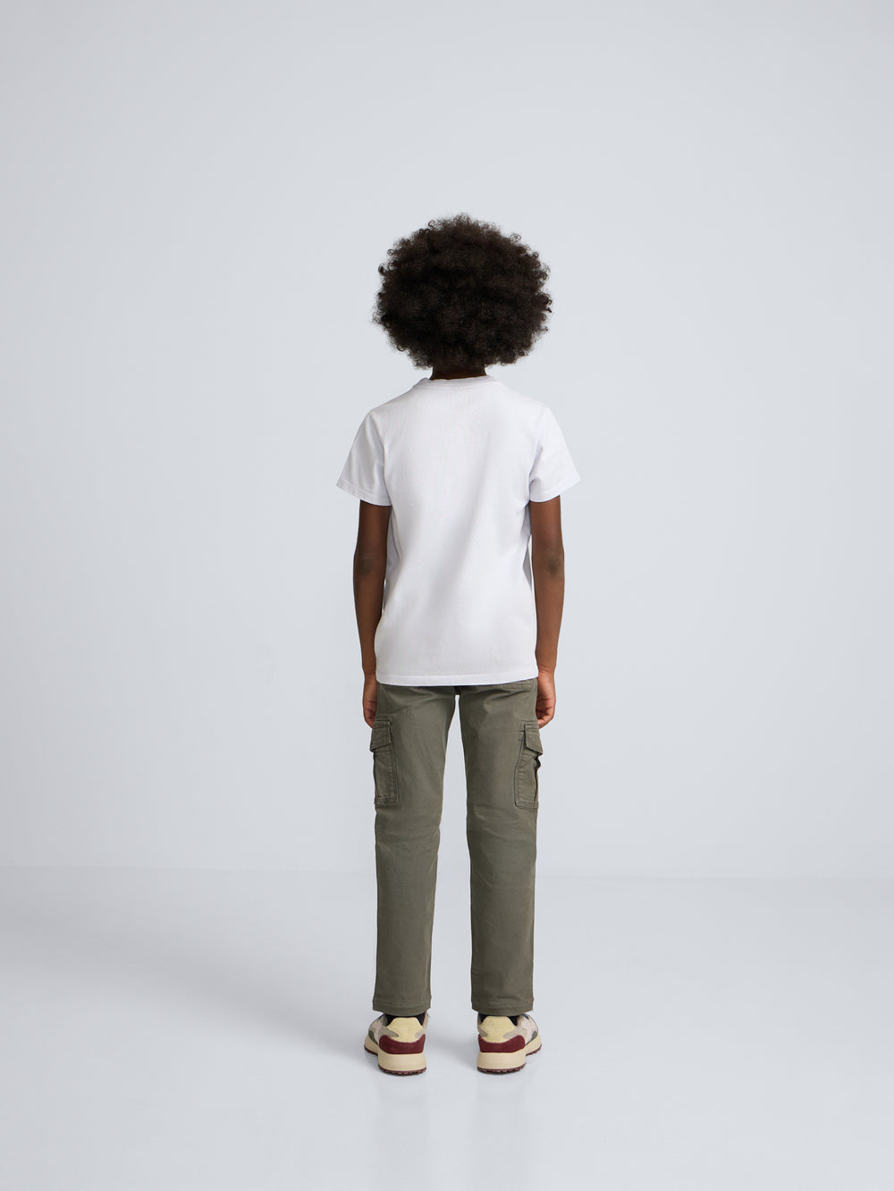 Kids T-shirt with light blue pocket label