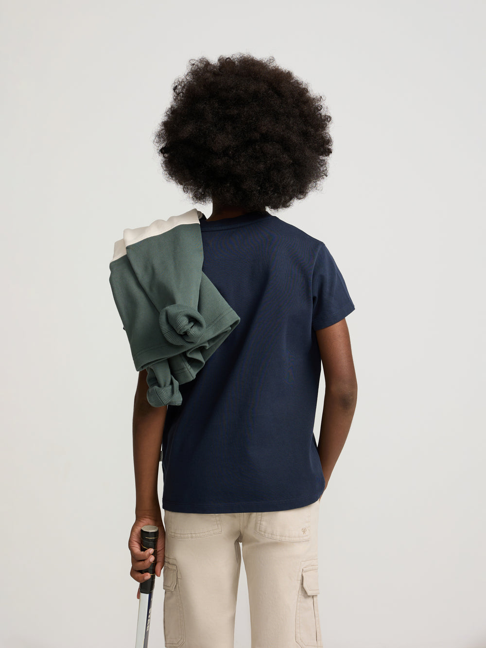 Kids Silbon t-shirt navy blue drawing