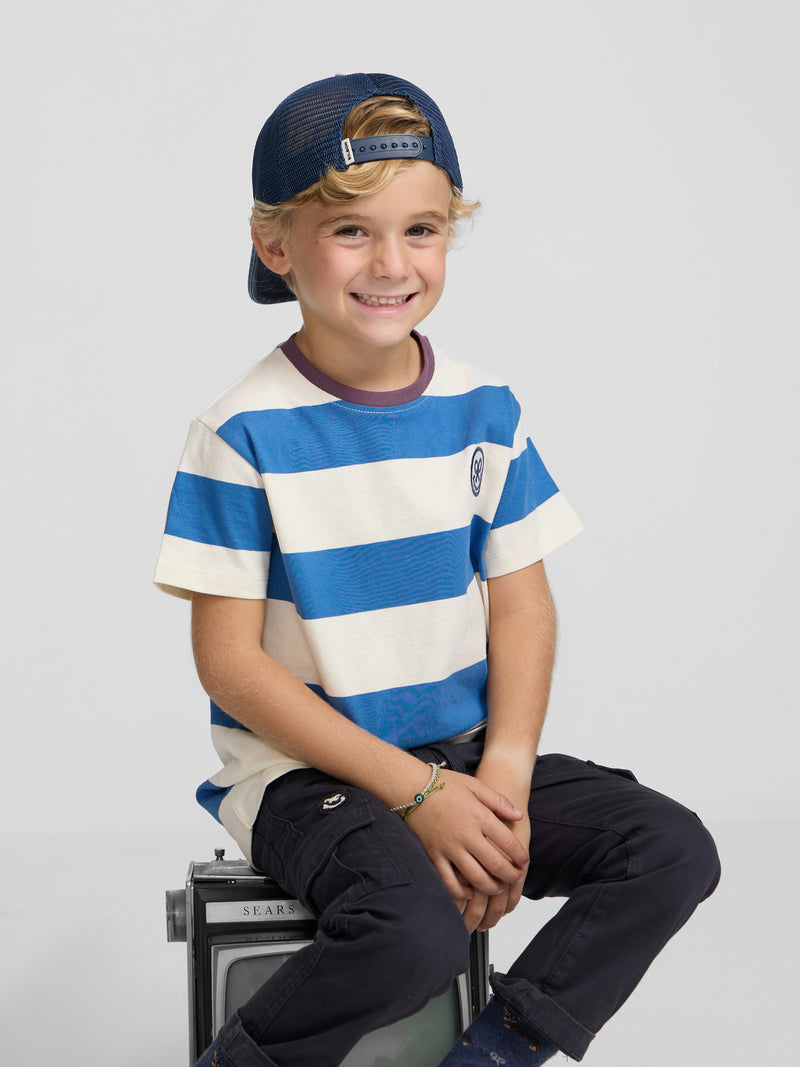 Camiseta kids raya ancha smile indigo