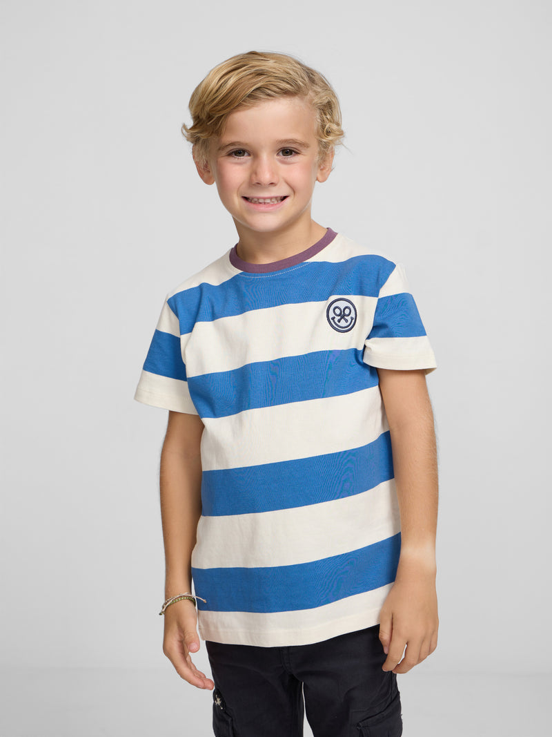 Camiseta kids raya ancha smile indigo