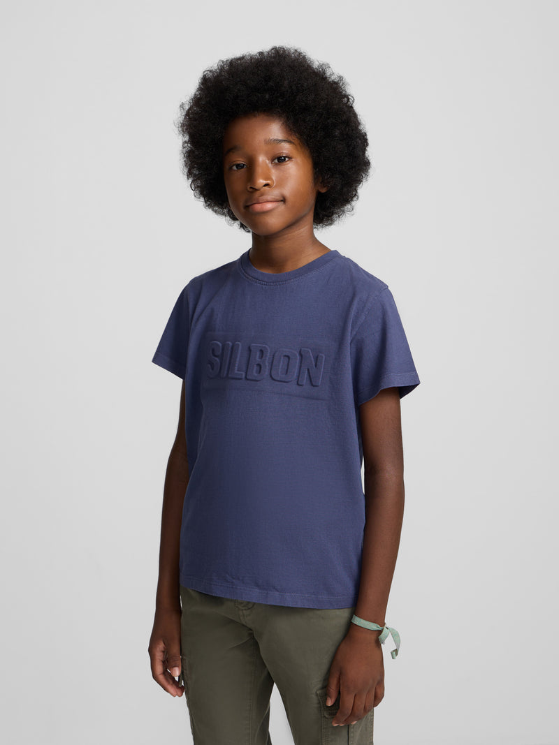 Camiseta kids garment dye indigo