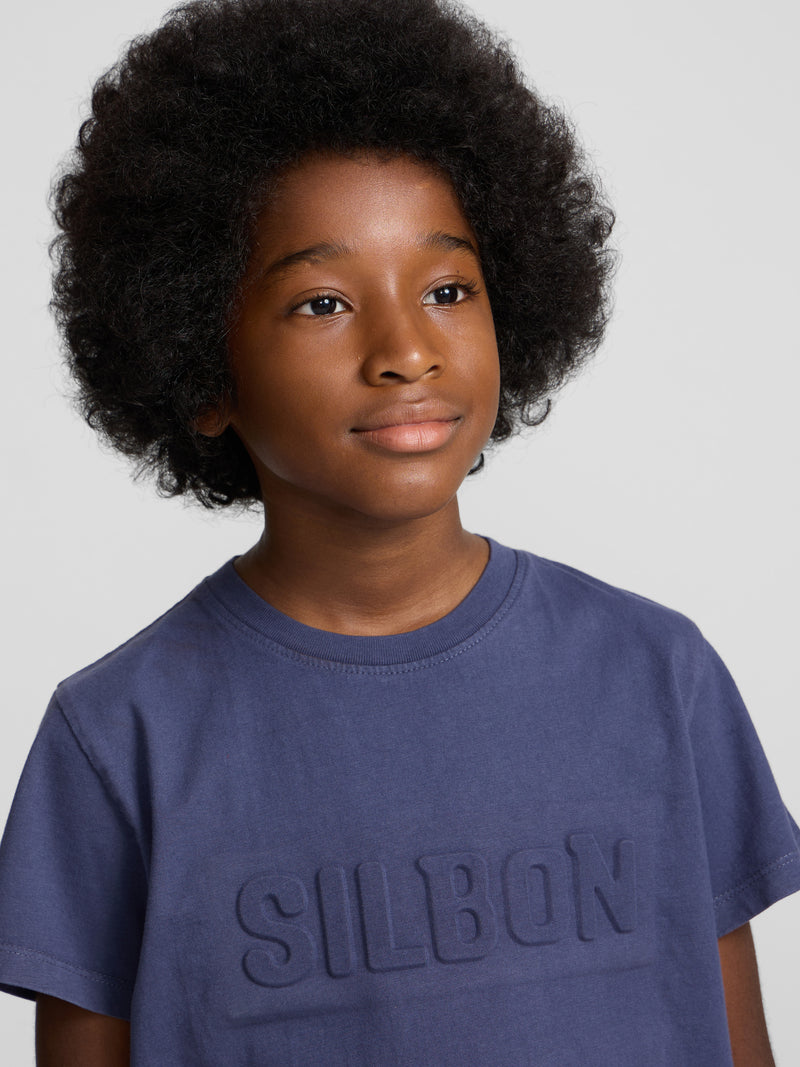 Camiseta kids garment dye indigo