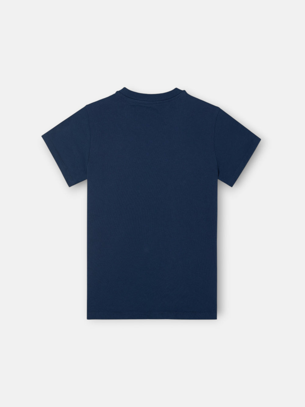 Kids Silbon patch t-shirt in navy blue shade