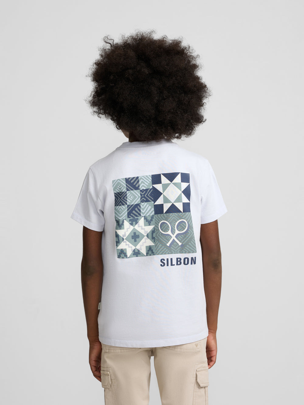 Blue ethnic kids t-shirt