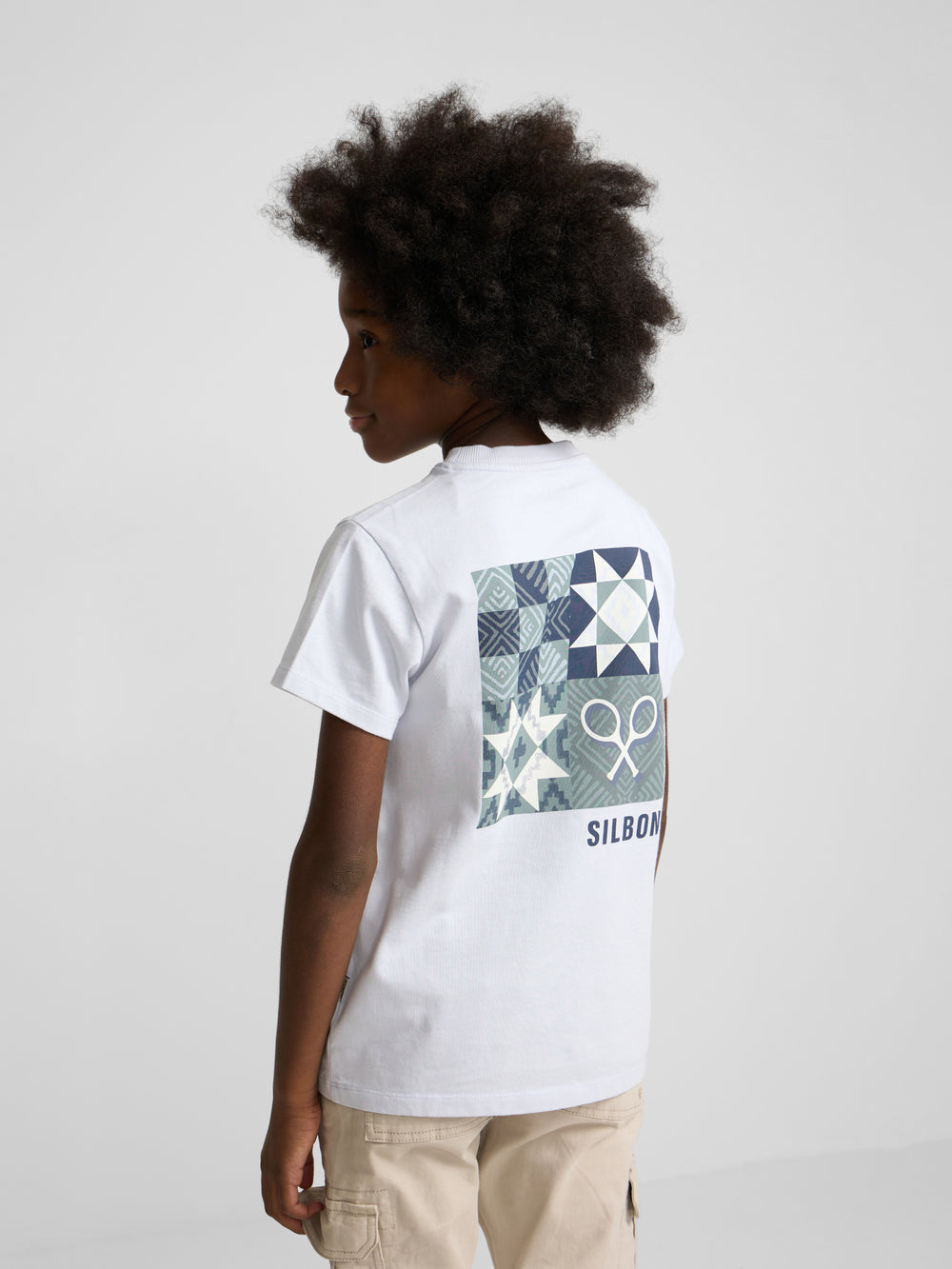 Blue ethnic kids t-shirt