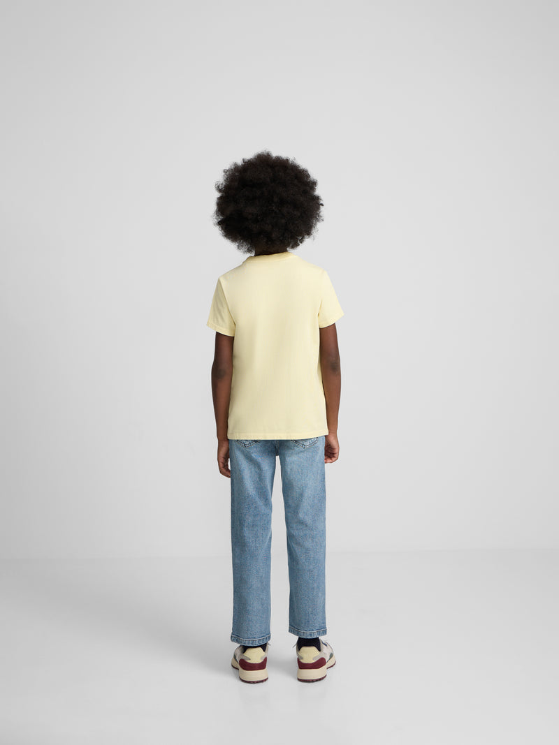 Camisola kids bolso etiqueta amarela