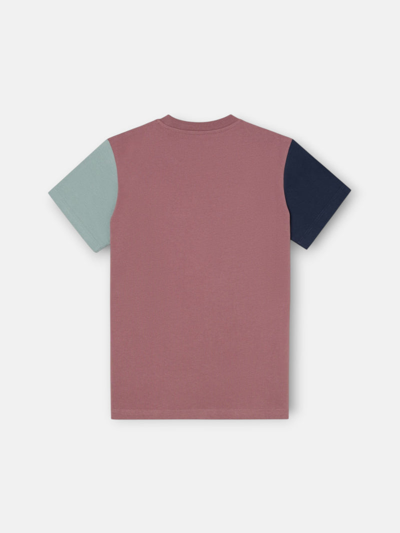 Camiseta kids multicolor rizo burdeos