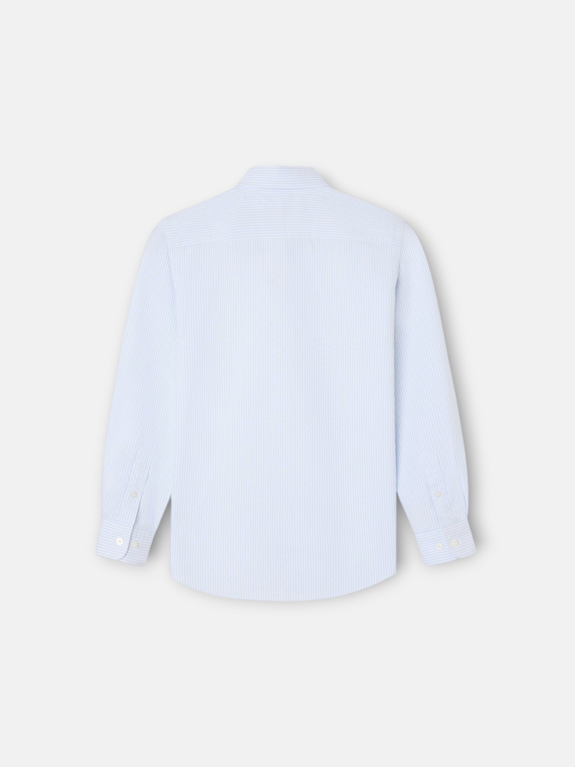 Camisa sport kids rayas oxford celeste
