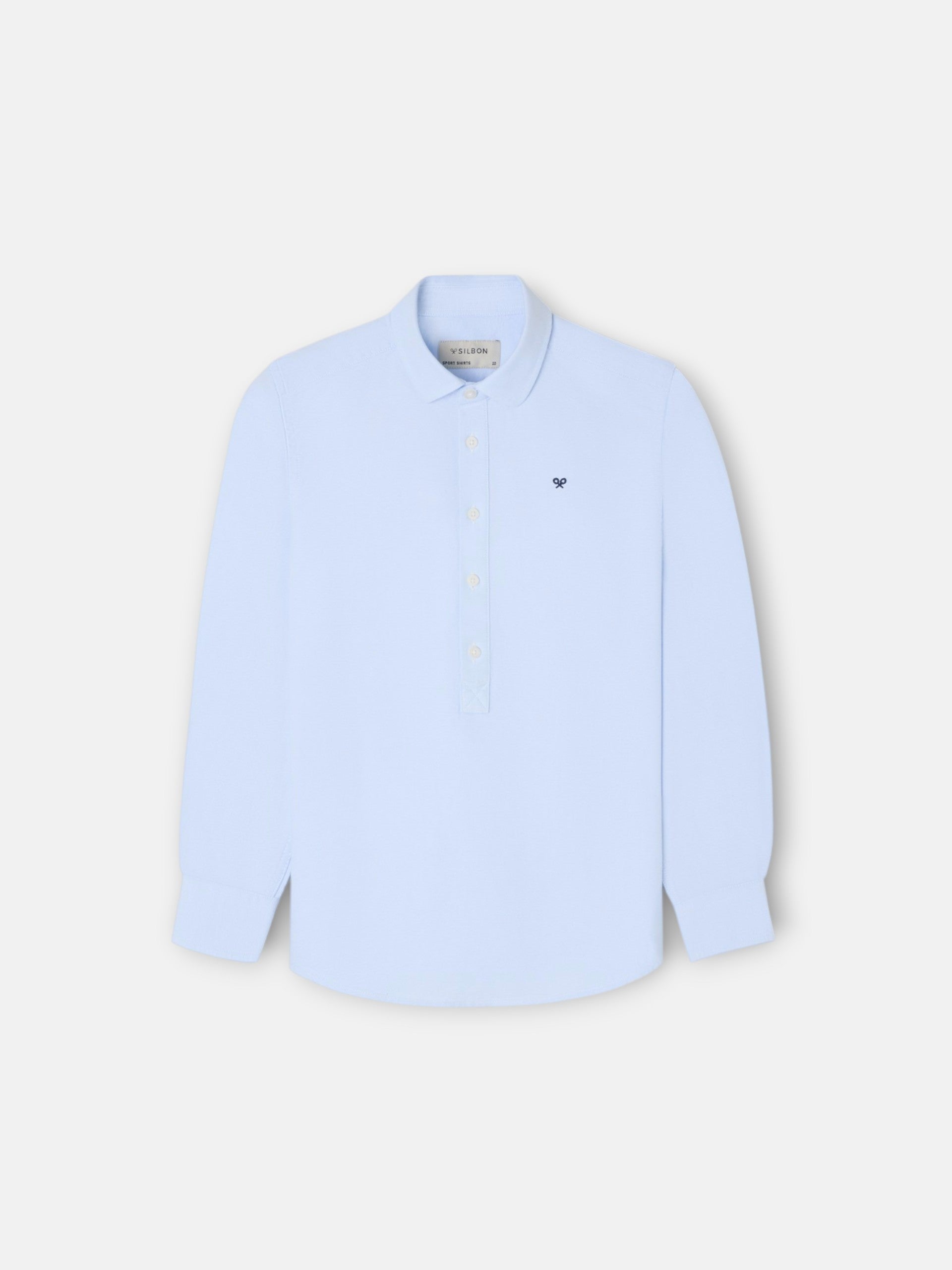 Polera sport kids clasica oxford celeste