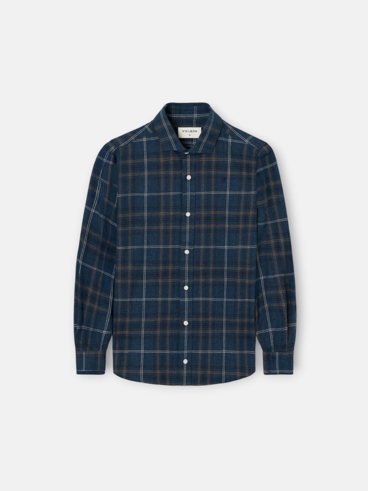 Camisa sport kids warm cuadro tartan navy