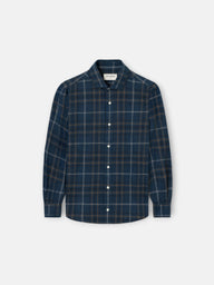 Camisa sport kids warm cuadro tartan navy