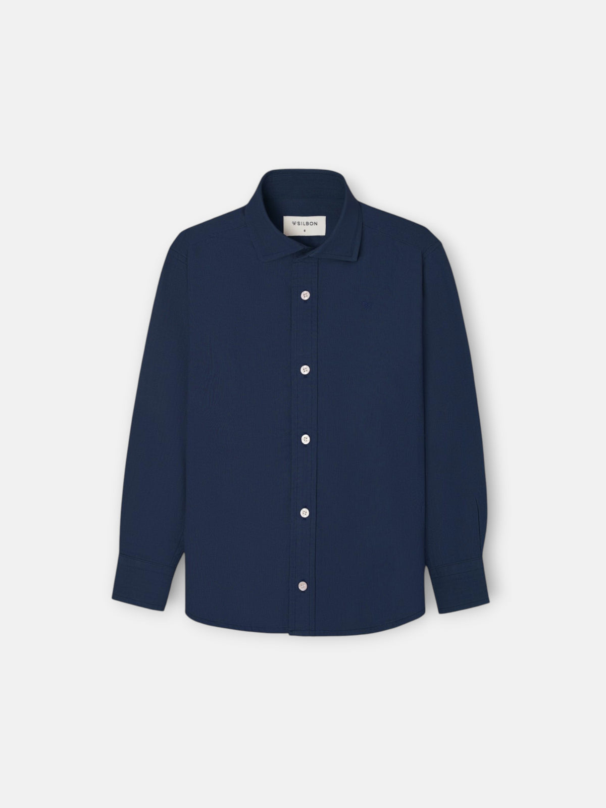 Camisa sport criança espinha azul-marinho