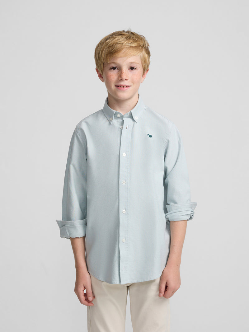 Camisa sport kids oxford verde