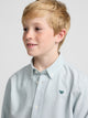 Chemise sport enfant oxford verte