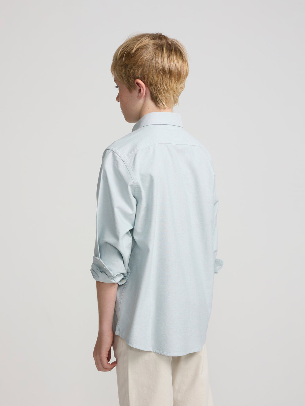 Green Oxford Kids Sport Shirt