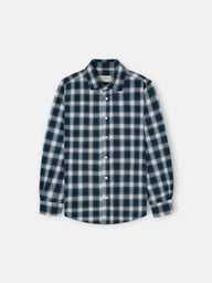 Camisa sport kids cuadro tartan verde