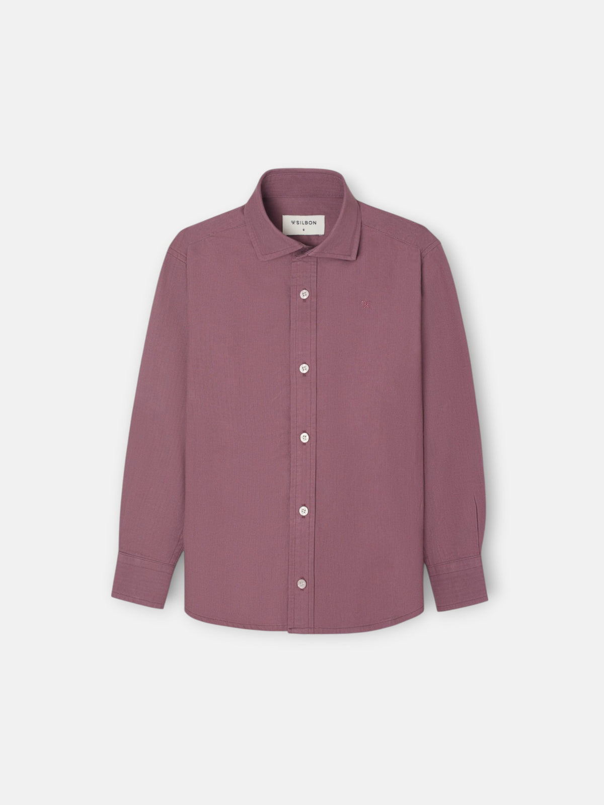 Camisa sport criança espinha de peixe bordô