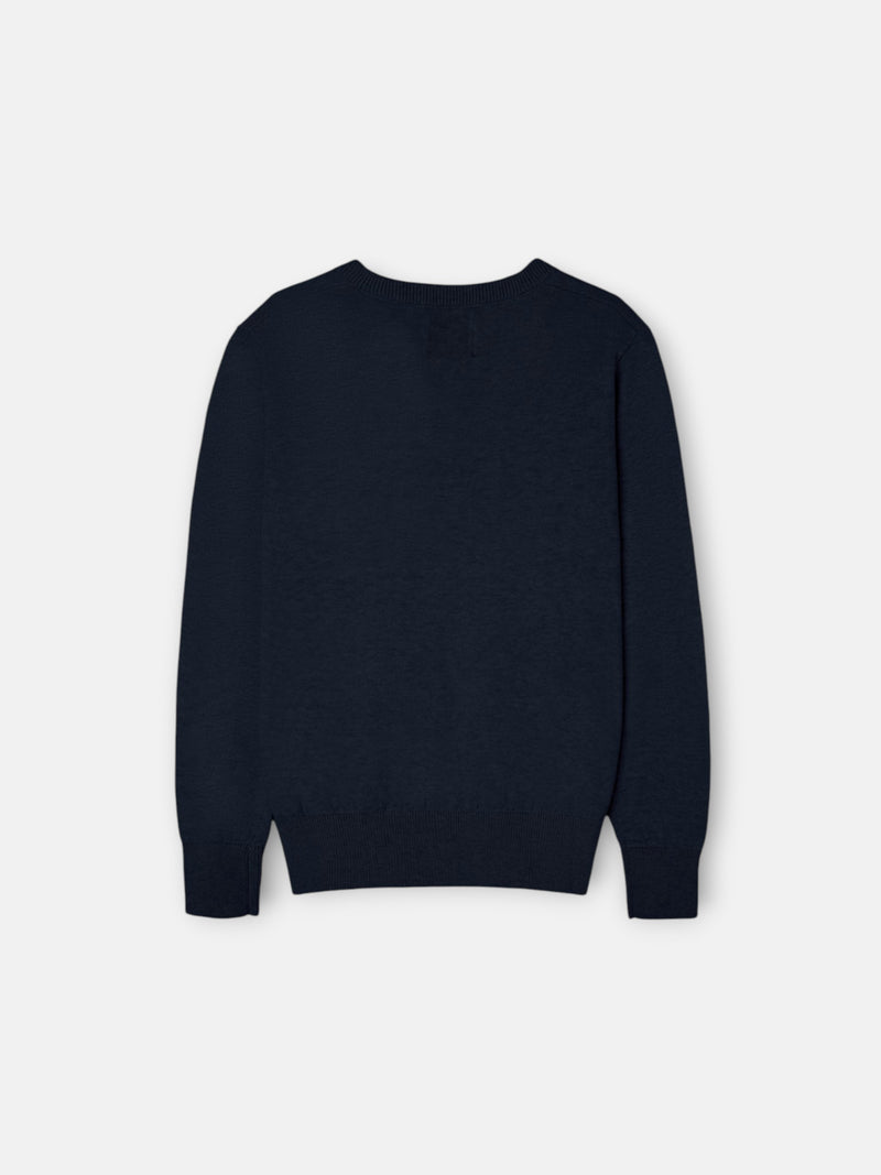 Jersey kids cuello pico marino