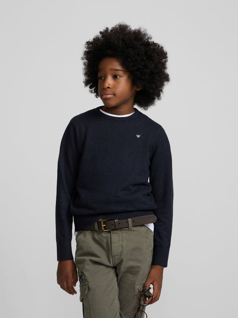 Jersey kids punto azul marino