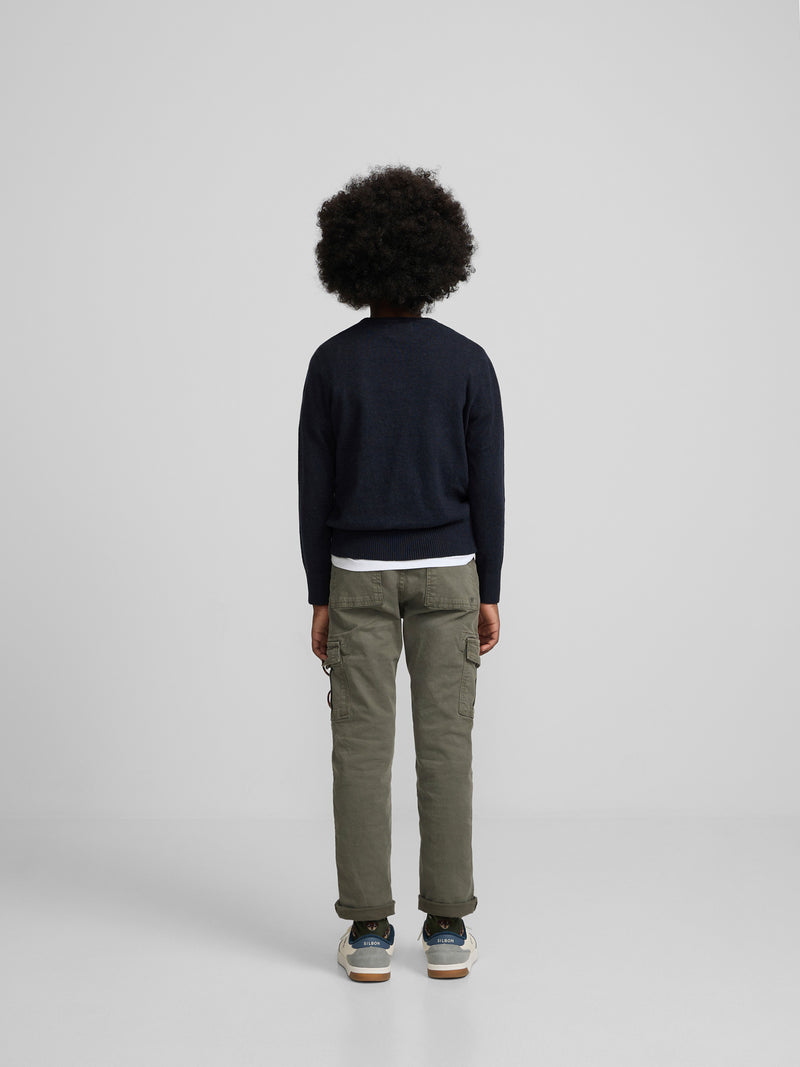 Jersey kids punto azul marino