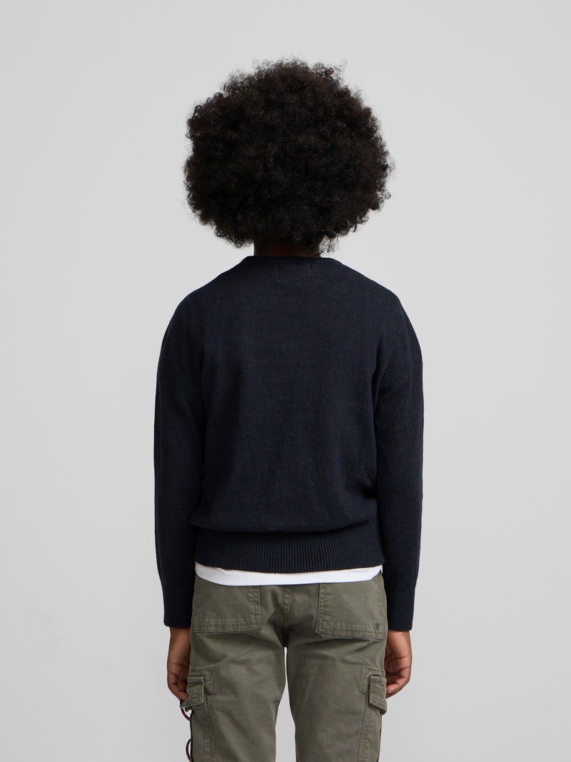 Jersey kids punto azul marino