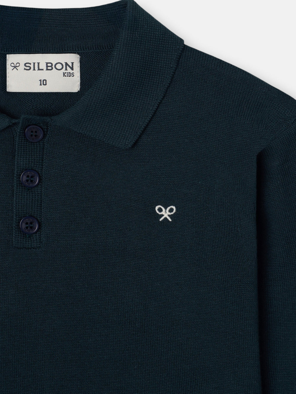 Jersey kids cuello polo verde