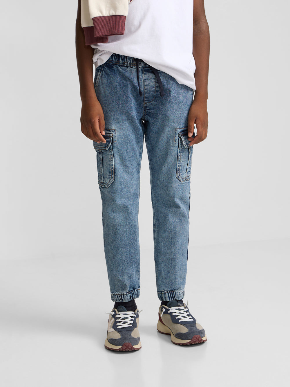 Kids' sport jogger denim blue pants