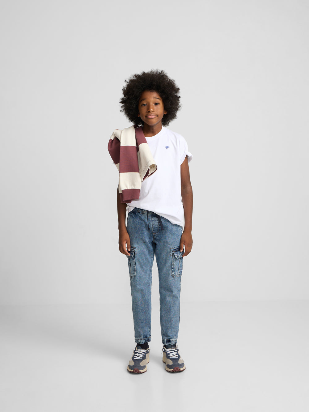 Kids' sport jogger denim blue pants