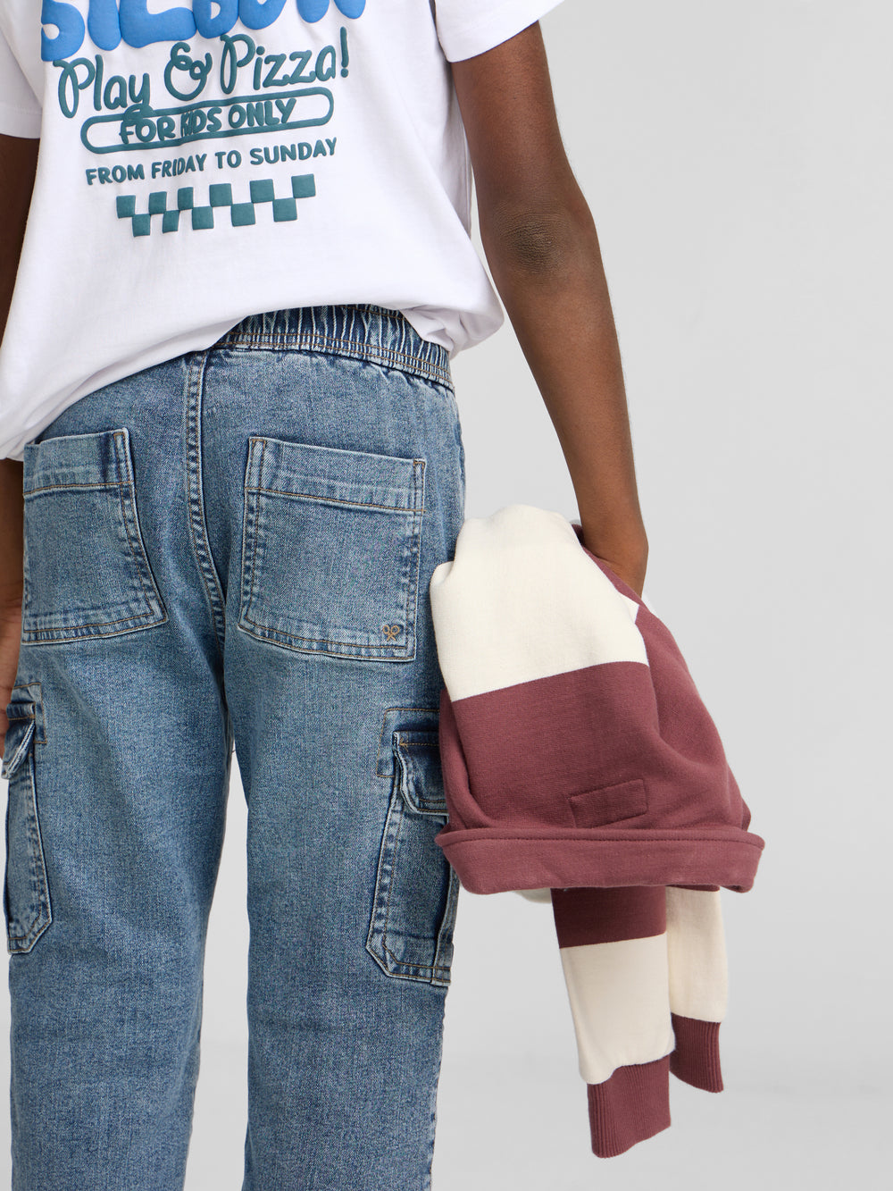 Kids' sport jogger denim blue pants