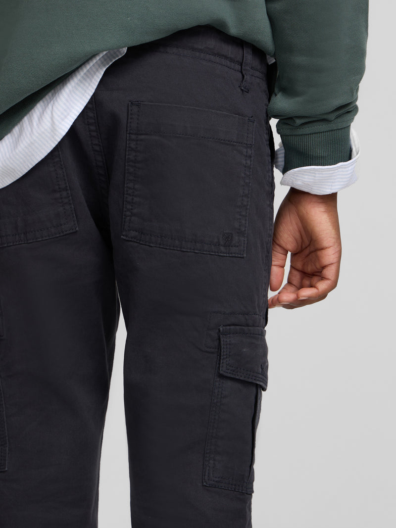 Pantalon sport kids cargo azul marino