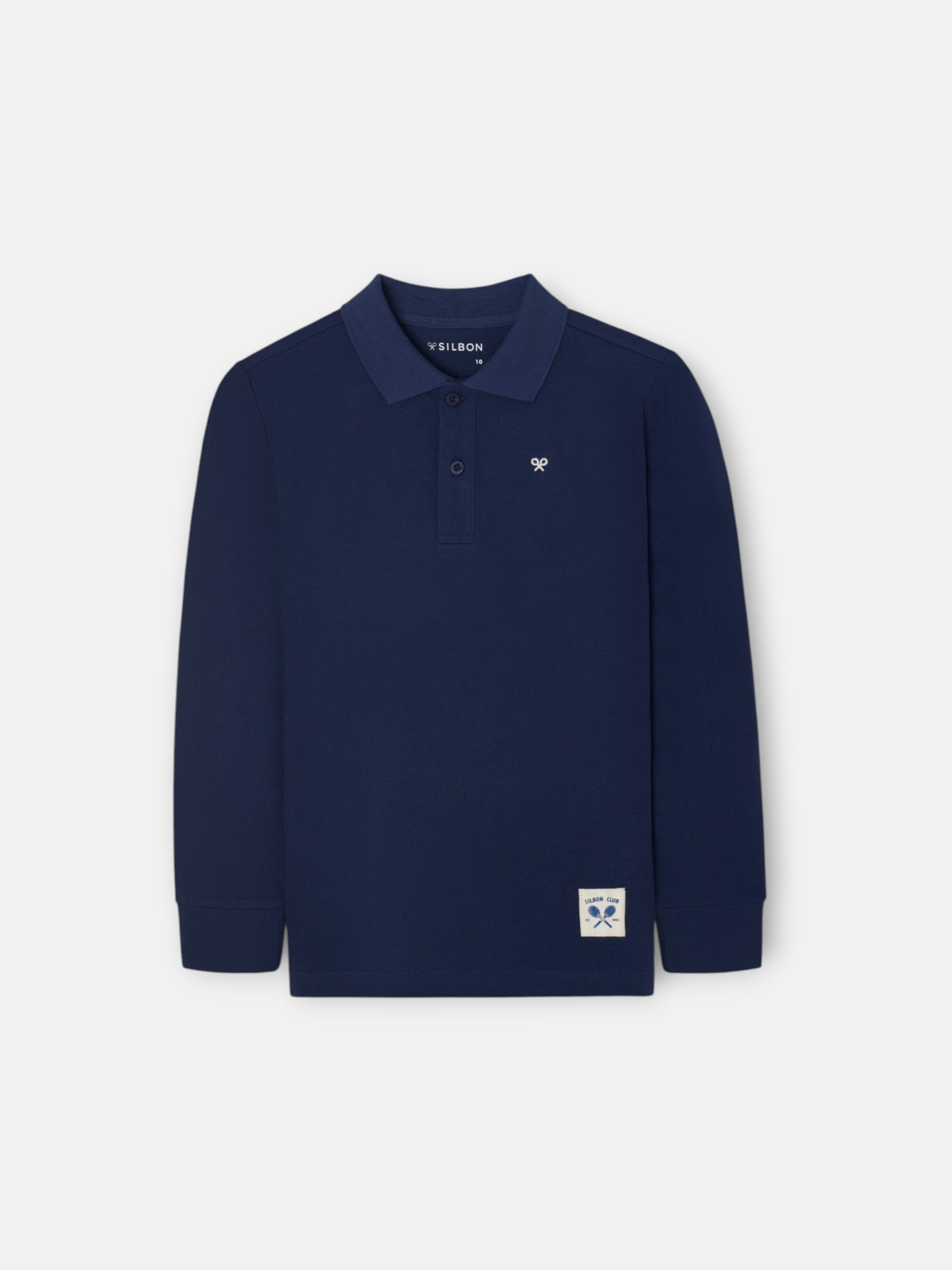 Polo kids parche azul marino