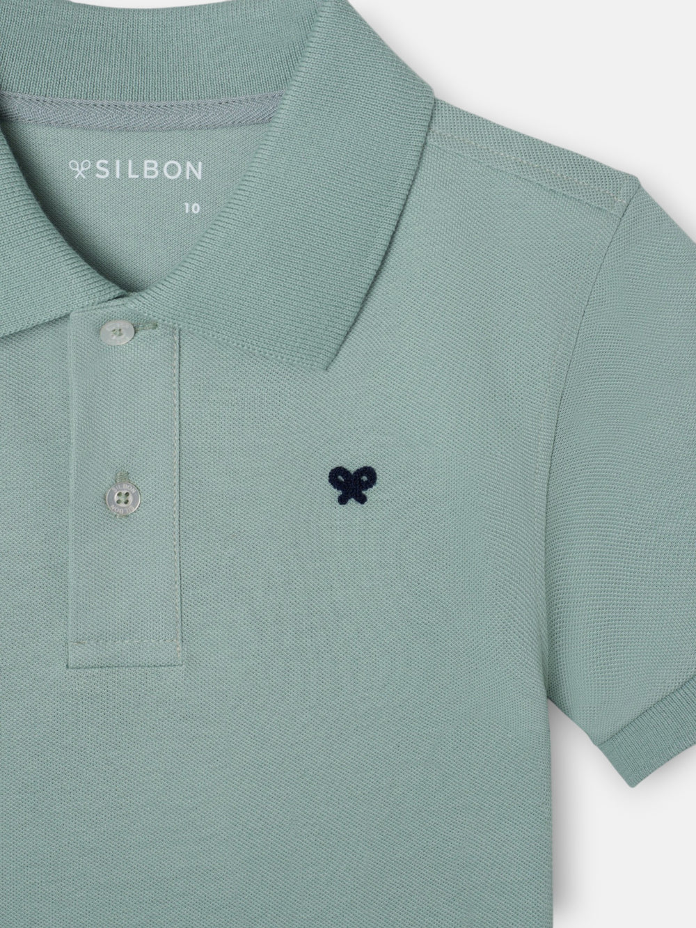 Light green kids' racket polo