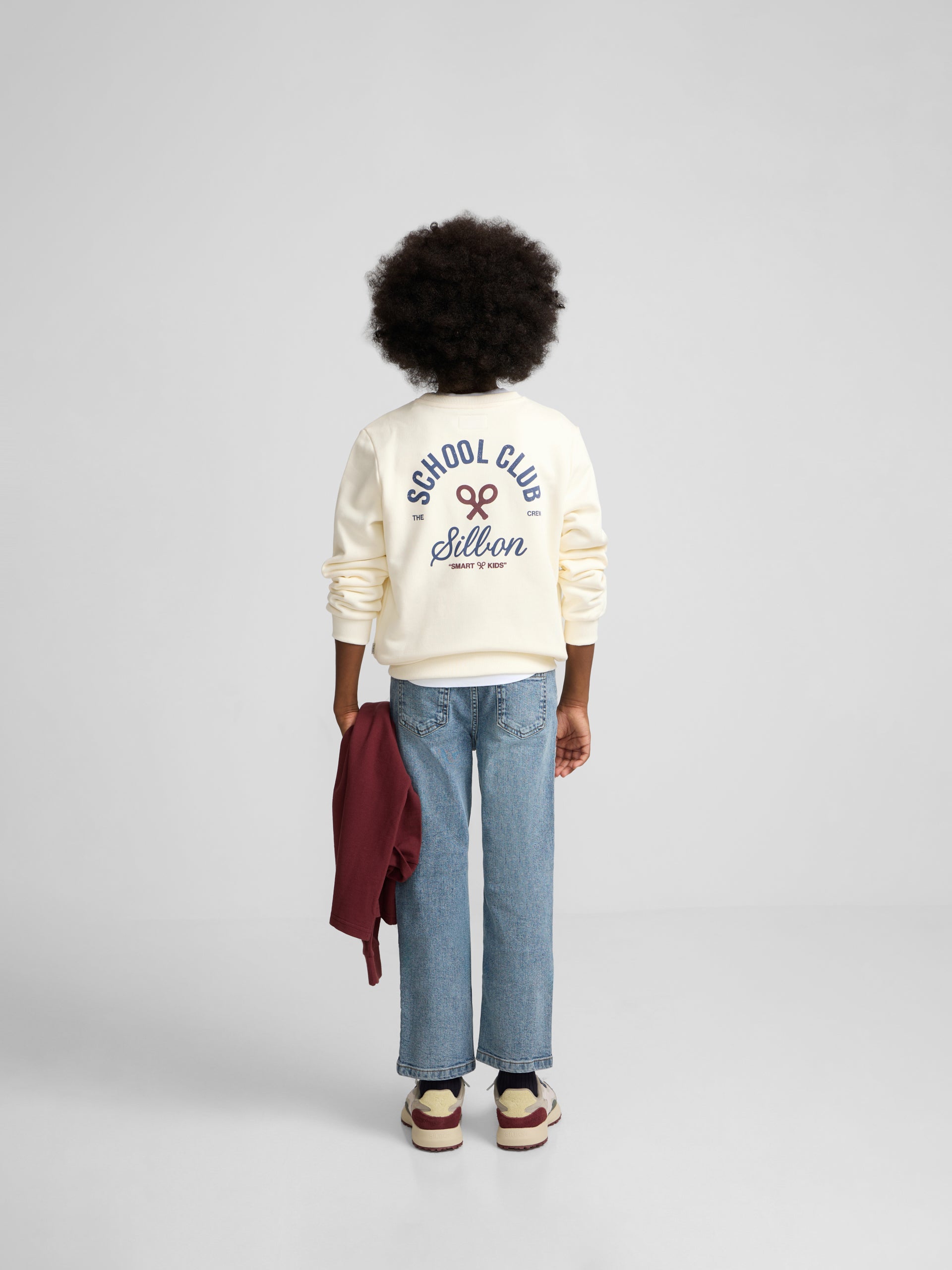 Sudadera kids school club crema