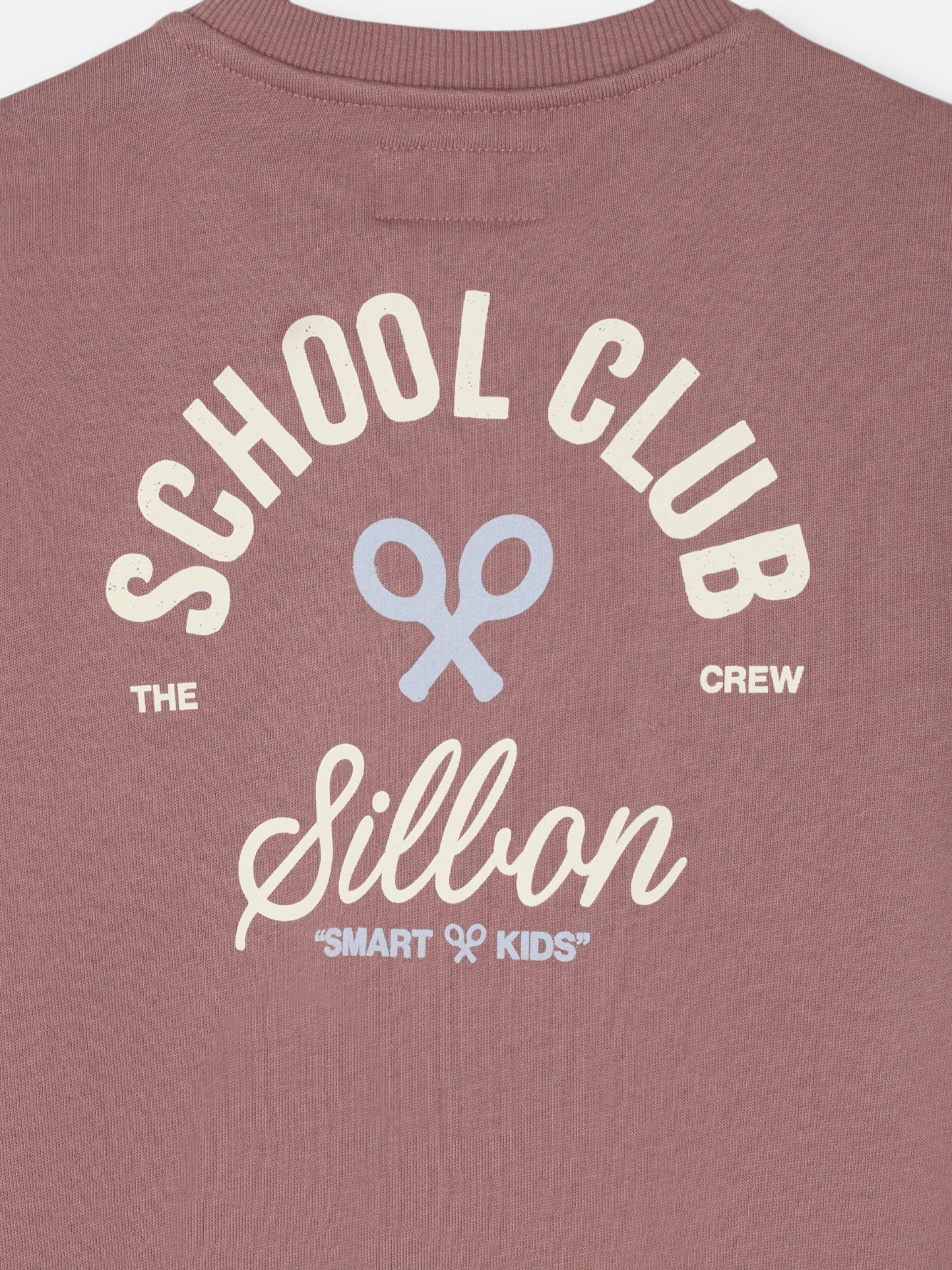 Sudadera kids school club burdeos